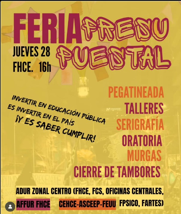 Movida en Humanidades por el presupuesto